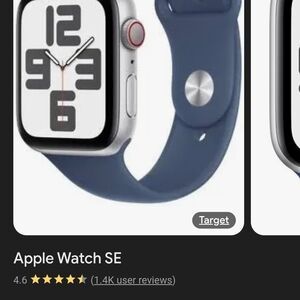 Apple Watch SE - Silver Case with Blue Band